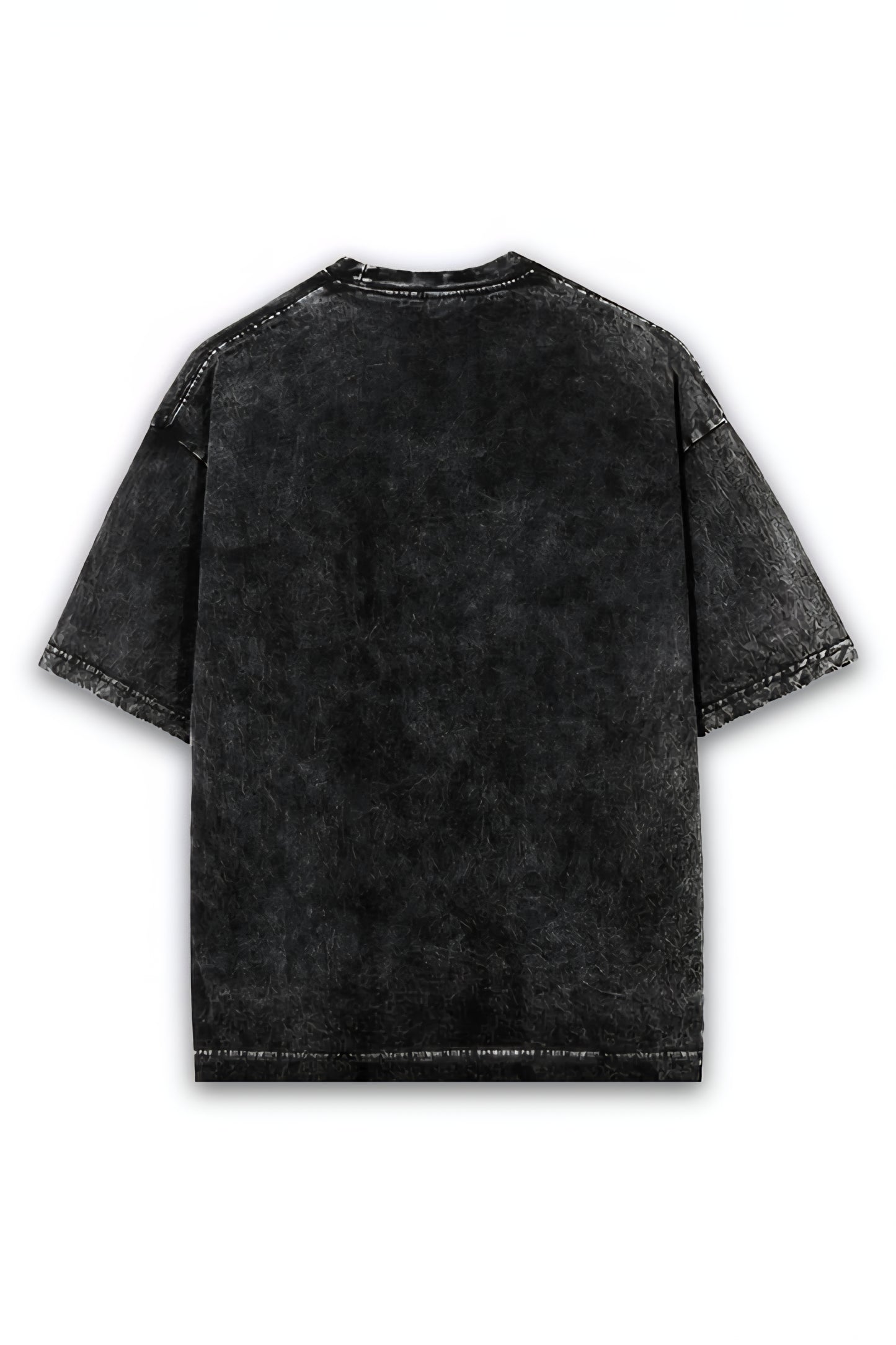 Men's Black Acidwash Oversized T-shirt