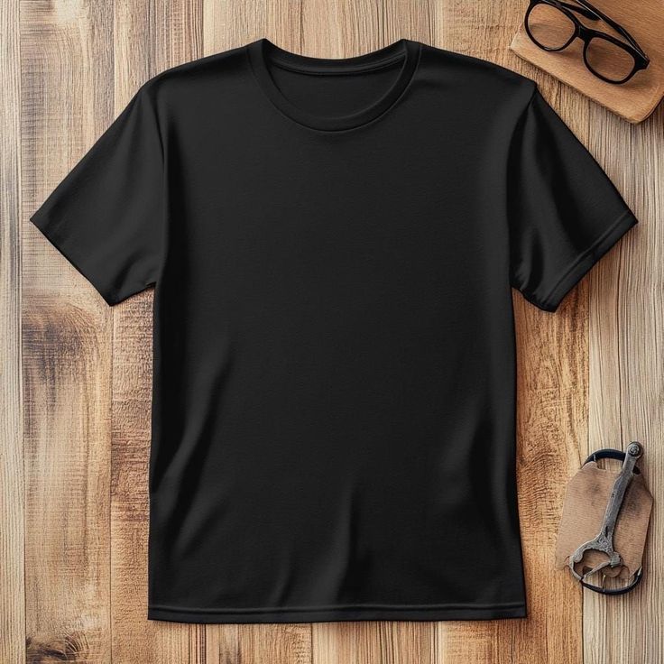 Men's Black Regular Fit T-shirt