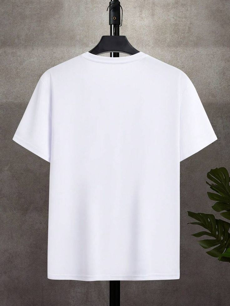 Men's White Regular Fit T-shirt